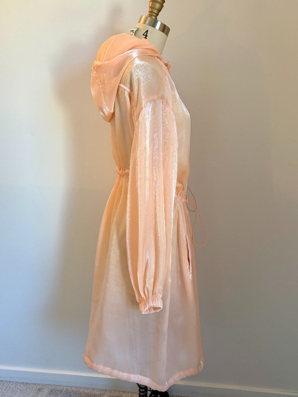 Future Collective Gabriela Karefa-Johnson Peach Orgnaza High Sheen Parka- Med